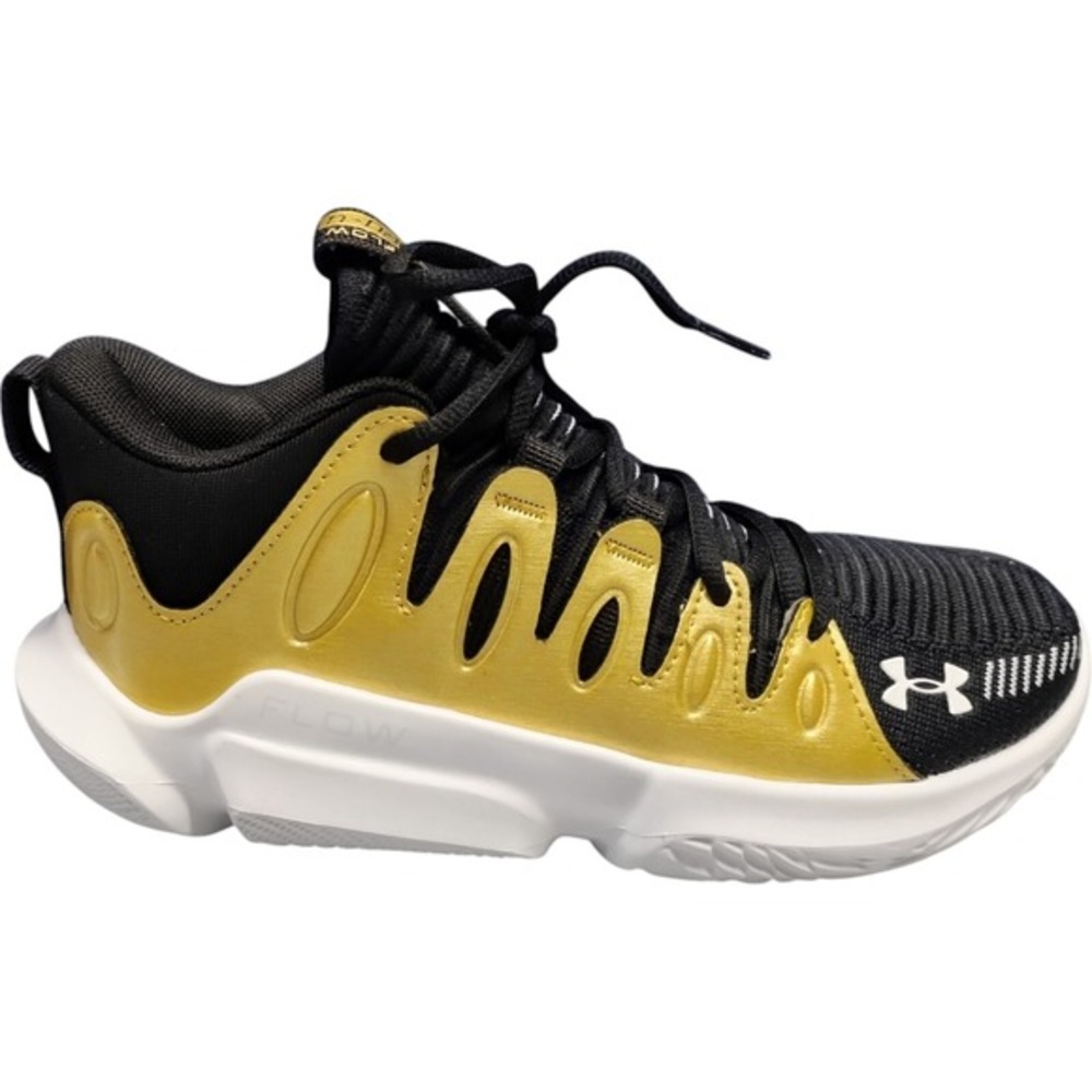 Under Armour Flow Breakthru 4 Basketball Shoes 6.5 Womens Black Gold 3026641-001